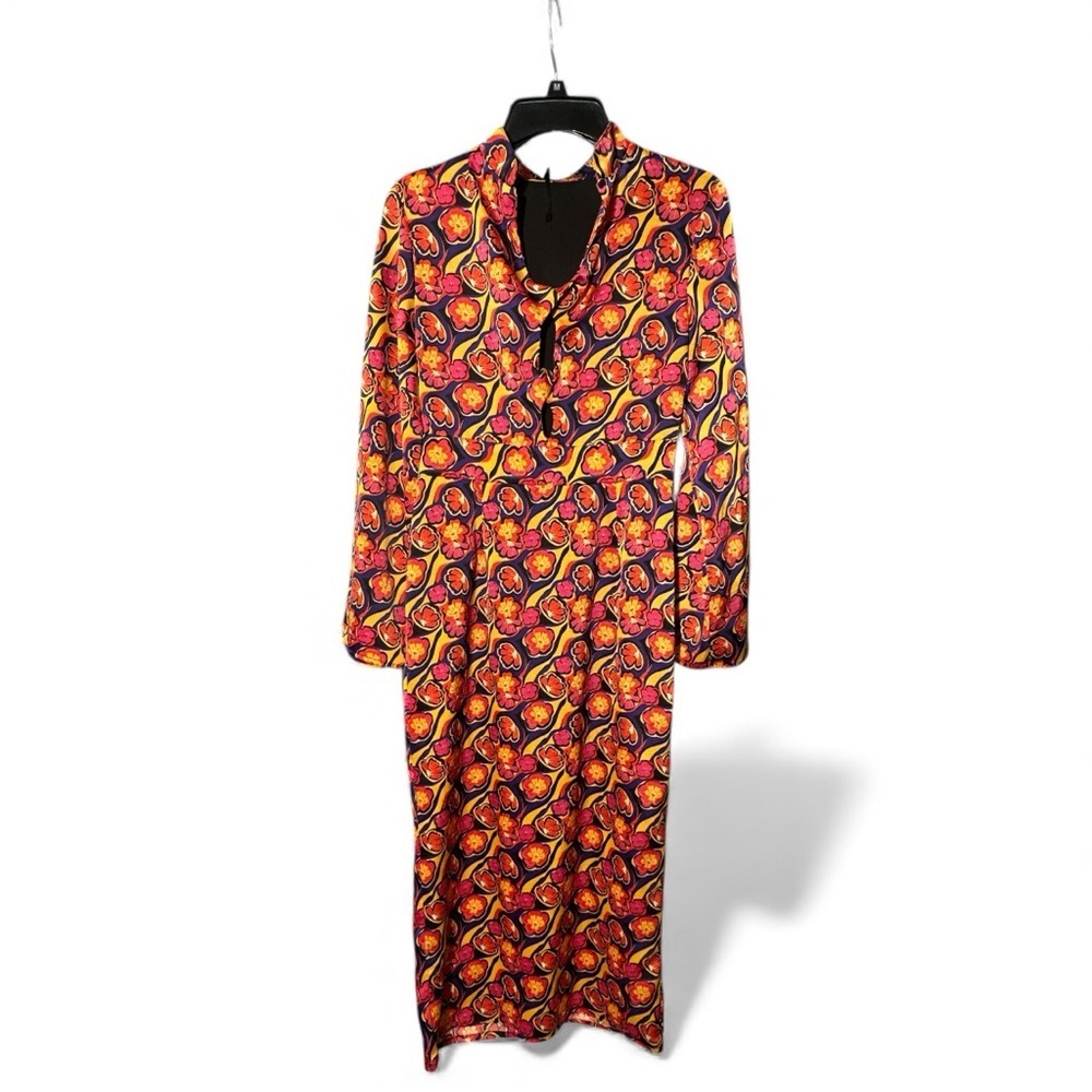 Nasty Gal Vibrant Long Sleeve Dress